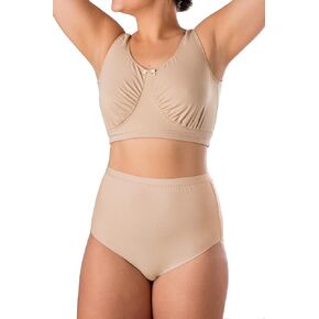 لباس داخلي نسائي من Elita مقاس كبير مصنوع من الألياف الدقيقة، إسبرسو، 3XL in Kuwait