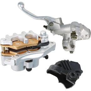 WFLNHB Front Master Cylinder Lever & Brake Caliper Pad Replacement for Honda CR125R 250R CRF250X 450X