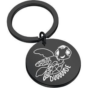 FAADBUK Nemo Dory Keychain Squirt Lover Gift Dude Squirt the Turtle Quote Gift Nemo Movie Lover Gift