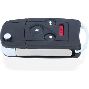Beefunny Flip Remote Key Shell Case Fob 4B for Honda Accord Civic Pilot with Button Pad (Key Shell)