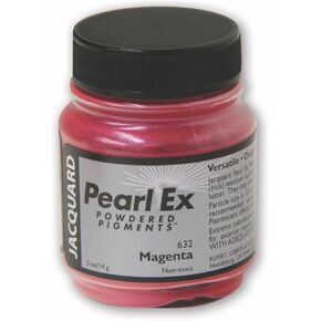 Pearl-Ex Pigment by Jacquard, Creates Metallic or Pearlescent Effect, .5 Ounce Jar, Magenta