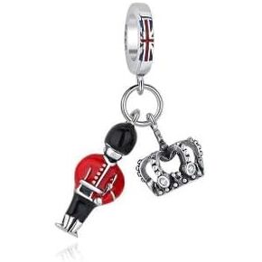 Nbsameng S925 Sterling Silver Charms Bead Compatible for Pandora Bracelets and Necklaces, DIY Jewelry for Women, Soldier & Crown