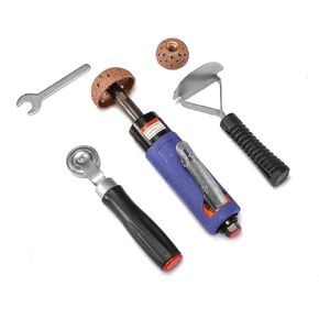 Pneumatic Tire Buffer Full Kit,Tire Buffing Wheel 55mm,42mm with Tire Patch Roller and Tire Scraper