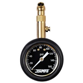 High Pressure Analog Tire Pressure Gauge 160psi - Heavy Duty Dial Tire Gauge for RV, Motorhome, Semi Truck, Road Bike - 360° Swivel - Tire Gauges for Tire Pressure - Calibrated ANSI B.40.1 Accuracy.