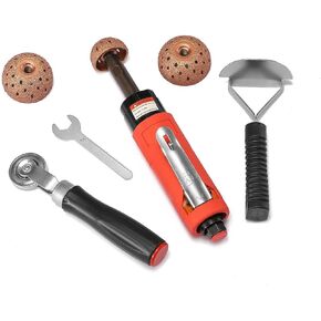 Pneumatic Tire Buffer Full Kit,whit 3pcs Tire Buffing Wheel,Tire Patch Roller and Tyre Scraper