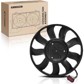 A-Premium Engine Radiator Cooling Fan Assembly Compatible with Select Audi & Porsche Models - A4/A4 Quattro 2017-2019, A4 allroad/A5/S4 Quattro 2018-2019, S5 2018, Cayenne 2019-2022