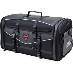 MIGHTYDUTY Motorcycle Tail Bag Expandable Large Capacity 45-60L/55-70L Motorcycle Luggage Bag Waterproof 1200D Oxford Fabric Multifunctional Motorcycle Bag For Back Seat