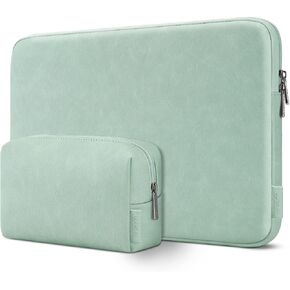 DOMISO 17.3 inch Laptop Sleeve Bag Water-Resistant Shockproof Carrying Case for 17,3" IdeaPad 3 Gen 7/ZBook Fury G8/HP Envy 470 G8 G9/Dell Waterproof Notebook Case, Light Green