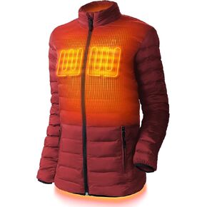 Wolf Women’s Puffer Heated Jacket - 9 hours of Heat | Battery and Charger Included
