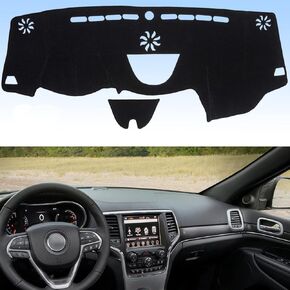 Dashboard Dash Cover Flannel Dash Mat Custom Compatible with 2014-2022 Je-ep Cherokee, Anti-Glare, Anti-Reflection, No Peculiar Smell - Not Fits Grand Cherokee