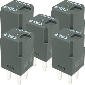 5 Pack 13848981 Relay 20A 12VDC 4 Pin Plug-in Automotive Miniature Relay Replaceable 13500113 303-1AH-C-R1 U01 12VDC D1777C 13848981 19116962 MR538851 19116059 3600330C1