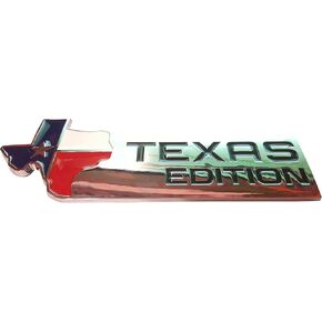 Muzzys XL TEXAS EDITION Emblem Badge FITS F150 F250 F350 Tailgate, Universal Stick On Ram Tundra, Tacoma, F150, Silverado, Titan, Hood, Door, Tail Gate, Grille, Fender