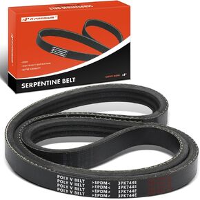 A-Premium Engine Serpentine Drive Belt Compatible with Chevrolet, GMC & Cadillac Cars - Silverado 1500 LD, Tahoe, Suburban, Sierra 1500 Limited, Yukon, Yukon XL, Escalade ESV & More - 4.3L 5.3L 6.2L
