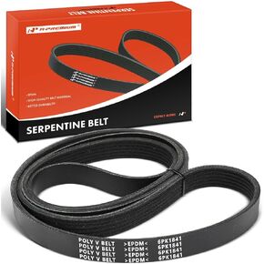 A-Premium Engine Serpentine Drive Belt Compatible with Mazda, Buick, Oldsmobile & Pontiac Cars - 2, Park Avenue, Century, Electra, LeSabre,98, Cutlass Ciera, Cutlass Cruiser,Vibe, Bonneville, & More