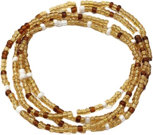 Pingyongchang Boho Handmade Beads African Anklets Set Layered Beach Colorful Stretch Beaded Elastic Foot Hand Chain Anklets Bracelets for Women Jewelry in Saudi Arabia