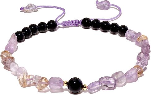 Spiritual Black Obsidian Beaded Anklet Protection Irregular Tumbled Stones Ankle Bracelets for Women Boho Beach Foot Chain Jewelry in Saudi Arabia