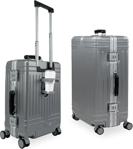Luggage ABS hardshell TSA Lock Spinner Wheels Luggage Carry on Suitcase Set 2 Piece Luggage (Black) in Saudi Arabia