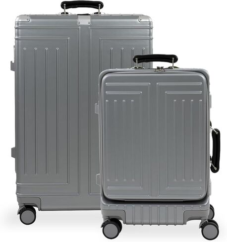 Luggage ABS hardshell TSA Lock Spinner Wheels Luggage Carry on Suitcase Set 2 Piece Luggage (Black) in Saudi Arabia
