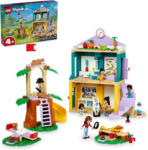 LEGO Friends Heartlake City Preschool Classroom Toy for Kids, Creative Pretend Play for Girls and Boys Ages 4 Years Old and Up, Comes with 2 Mini Dolls and 4 Micro Dolls, 42636 in Saudi Arabia