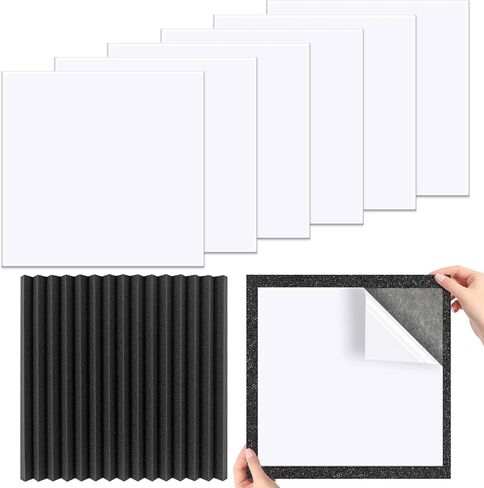 Augshy Double Sided Tape Heavy Duty, 9.8inch Lager Double Sided Mounting Tape Adhesive Pads for Acoustic Soundproof Foam Panels Removable Strong Sticky Adhesive Tape Pad for Wall Hanging (24Pcs) in Saudi Arabia