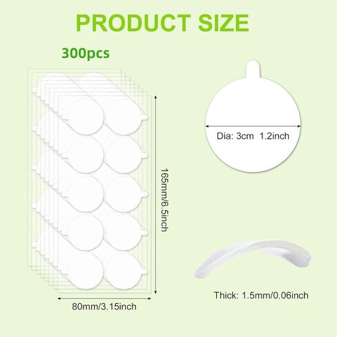 WINDIR 150 Pack Upgraded Sound Proof Foam Tape, Removable Acoustic Panels Mounting Tape Transparent Double Sided Strong Adhesive for Walls Heavy Duty Clear 1.2 inch Round Glue (150Pack) in Kuwait