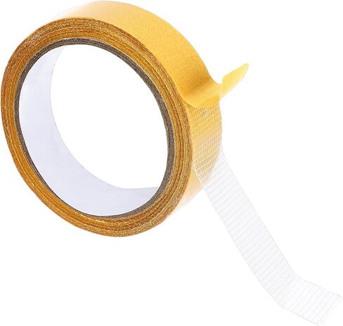 Carpet Tape, 1 Packs 0.79" x 66FT Double Sided Mesh Tape, Double Sided Tape Heavy Duty, High Tack Duct Cloth Tape, Fiberglass Tape Adhesive Tape for Mounting Carpets, Floors, Mats, Paste Decor in Saudi Arabia