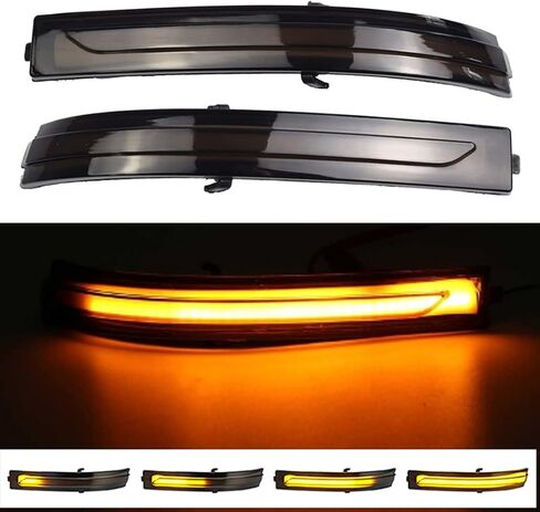 Dynamic Turn Signal Light Rearview Mirror Smoked Lens Turn Signal Indicator Light LED Turn Singal Blinker Light Compatible with Kia Optima K5 TF 2011 2012 2013 2014 2015 in Saudi Arabia