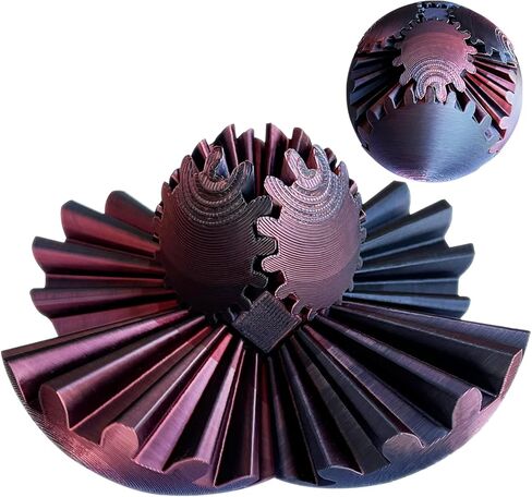 Gear Ball，Gear Sphere, 2024 New 3D Printed Gear Ball ,Gear Toy for Stress and Anxiety Relaxing, ,Great for Restless Kids and Stressed-out Adults. (Multicolor C) in Saudi Arabia
