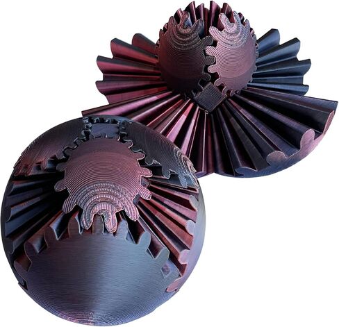 Gear Ball，Gear Sphere, 2024 New 3D Printed Gear Ball ,Gear Toy for Stress and Anxiety Relaxing, ,Great for Restless Kids and Stressed-out Adults. (Multicolor C) in Saudi Arabia