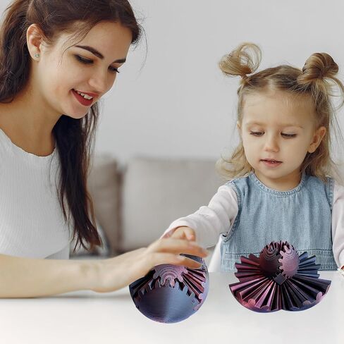 Gear Ball，Gear Sphere, 2024 New 3D Printed Gear Ball ,Gear Toy for Stress and Anxiety Relaxing, ,Great for Restless Kids and Stressed-out Adults. (Multicolor C) in Saudi Arabia