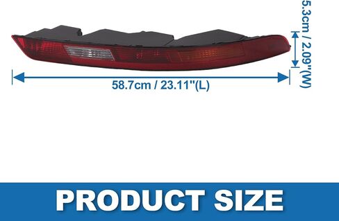 Rear Bumper Tail Light Shell No.8U0945096B Lower Rear Bumper Reflector Stop Lamp Brake Light Cover for Audi Q3 2016-2018 ABS Red Black Waterproof Rear Right in Saudi Arabia
