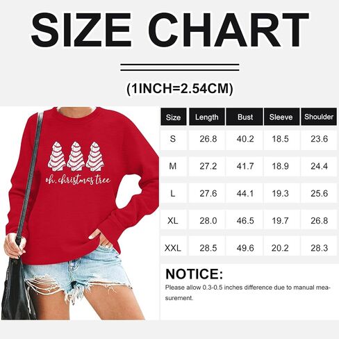 BANGELY Christmas Sweatshirt Women Christmas Tree Cake Graphic Sweater Shirts Xmas Holiday Pullover Cute Long Sleeve Tops in Saudi Arabia