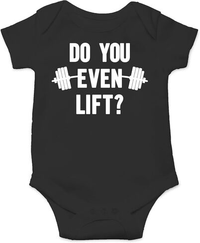 AW Fashions Do You Even Lift? Baby Bodysuit Cute, Fitness-Themed Outfit for Newborn & Infants Romper in Kuwait