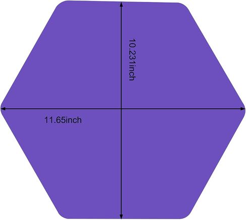 WANDIC Dry Erase Circles, 10 Pcs 10 Colors Hexagon Shaped Removable Vinyl Dots Decals Colorful Non-Magnetic Dry Erase Table Spots Markers for School Painting Teaching Blackboard Stickers, 11.6inch in Saudi Arabia