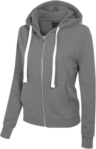 MixMatchy Women's Cute Hoodies Teen Girl 2024 Fall Jacket Sweatshirts Casual Drawstring Zip Up Y2K Hoodie with Pocket in Kuwait