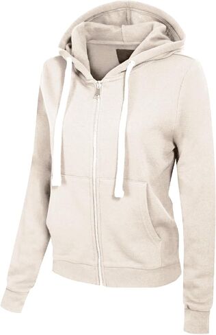 MixMatchy Women's Cute Hoodies Teen Girl 2024 Fall Jacket Sweatshirts Casual Drawstring Zip Up Y2K Hoodie with Pocket in Kuwait