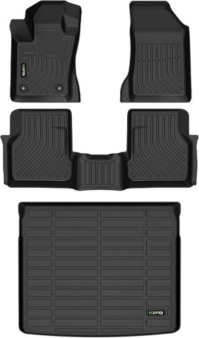 HAFIDI® Floor Mats & Cargo Liner Set Fit for 2023 2024 2025 Dodge Hornet GT丨GT Plus & R/T Plug-in Hybrid All Weather Protection TPE Anti-Slip Car Full Set Floor Liners Custom Accessories - Black in Saudi Arabia