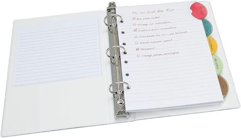 Avery 11118 Mini Dividers, 5/ST, 5-1/2-Inch x8-1/2-Inch, 7-Hole Punch, Multi in Saudi Arabia