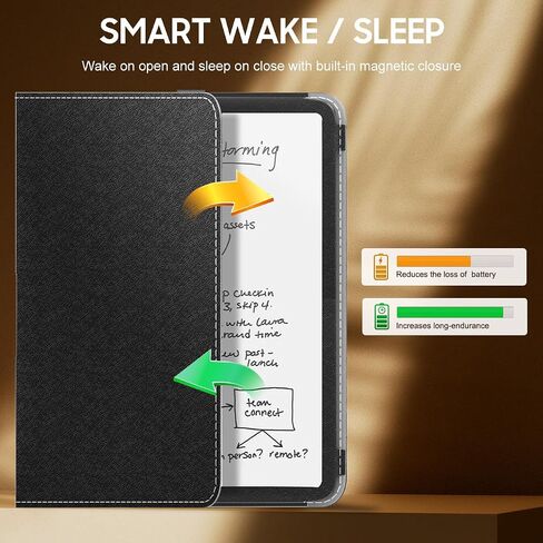 حافظة MoKo لجهاز Amazon Kindle Scribe 2022 الإصدار 10.2 بوصة، الجيل الأول، حافظة نحيفة من جلد البولي يوريثان مع خاصية الاستيقاظ/السكون التلقائي لقارئ Kindle Scribe الإلكتروني 2022، غابة خضراء in Kuwait