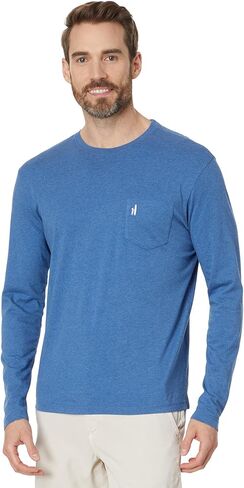 johnnie-O Heathered Brennan Long Sleeve T-Shirt in Kuwait