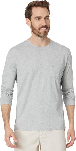 johnnie-O Heathered Brennan Long Sleeve T-Shirt in Kuwait