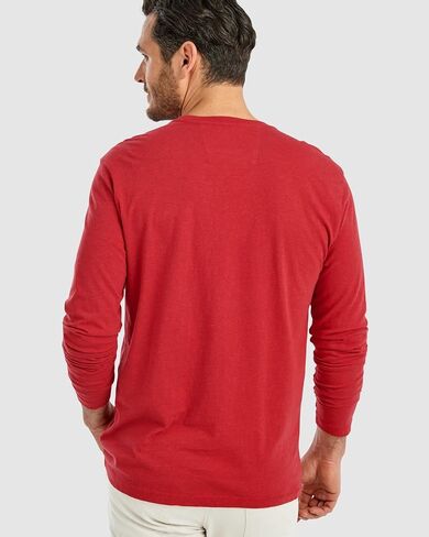 johnnie-O Heathered Brennan Long Sleeve T-Shirt in Kuwait