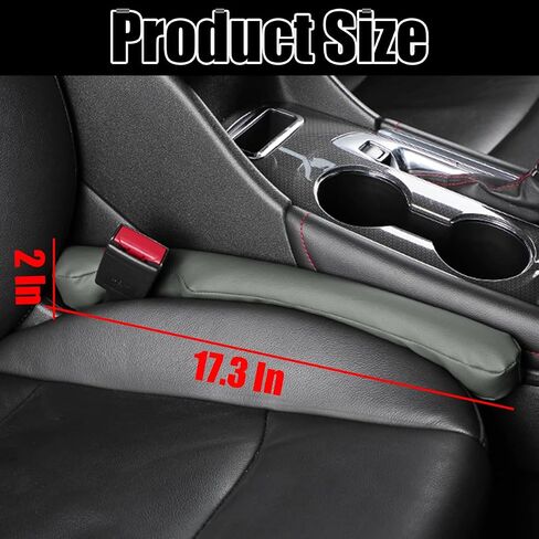 AICEL Car Seat Gaps Filler, 2 Pack Microfiber Leather Seat Crevice Plug Blockers, Stop Things from Dropping, Organizer Fill The Gap Between Seat and Console, Universal for Car SUV Truck (Brown) in Saudi Arabia