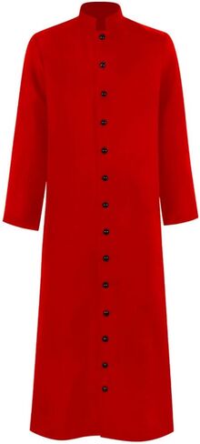 Men's Clergy Robes Cassock Robe Church Priest Costume Standing Collar Liturgical Vestments in Saudi Arabia