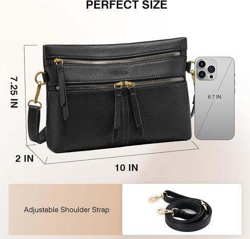 Marvolia Crossbody Bags for Women Crossbody Purse Soft Leather Shoulder Handbags with Adjustable Strap in Saudi Arabia