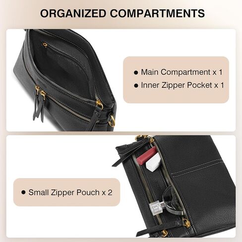 Marvolia Crossbody Bags for Women Crossbody Purse Soft Leather Shoulder Handbags with Adjustable Strap in Saudi Arabia
