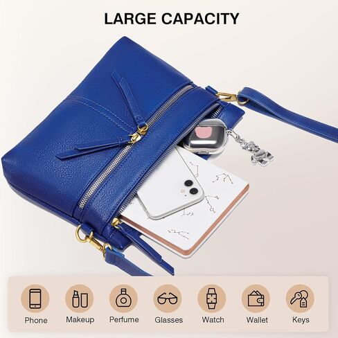 Marvolia Crossbody Bags for Women Crossbody Purse Soft Leather Shoulder Handbags with Adjustable Strap in Saudi Arabia