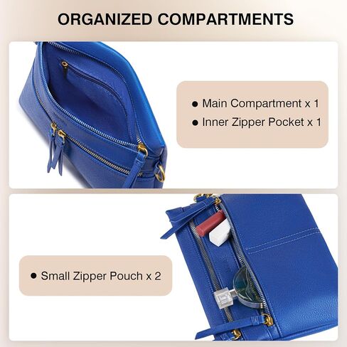 Marvolia Crossbody Bags for Women Crossbody Purse Soft Leather Shoulder Handbags with Adjustable Strap in Saudi Arabia
