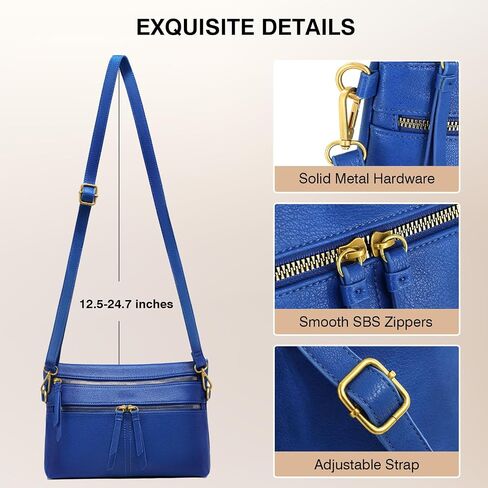 Marvolia Crossbody Bags for Women Crossbody Purse Soft Leather Shoulder Handbags with Adjustable Strap in Saudi Arabia