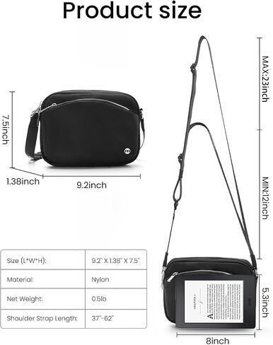 Mum's memory Small travel purse Women Crossbody purse Long Strap Crossbody Bag for Women With Waterproof Nylon Handbag in Saudi Arabia